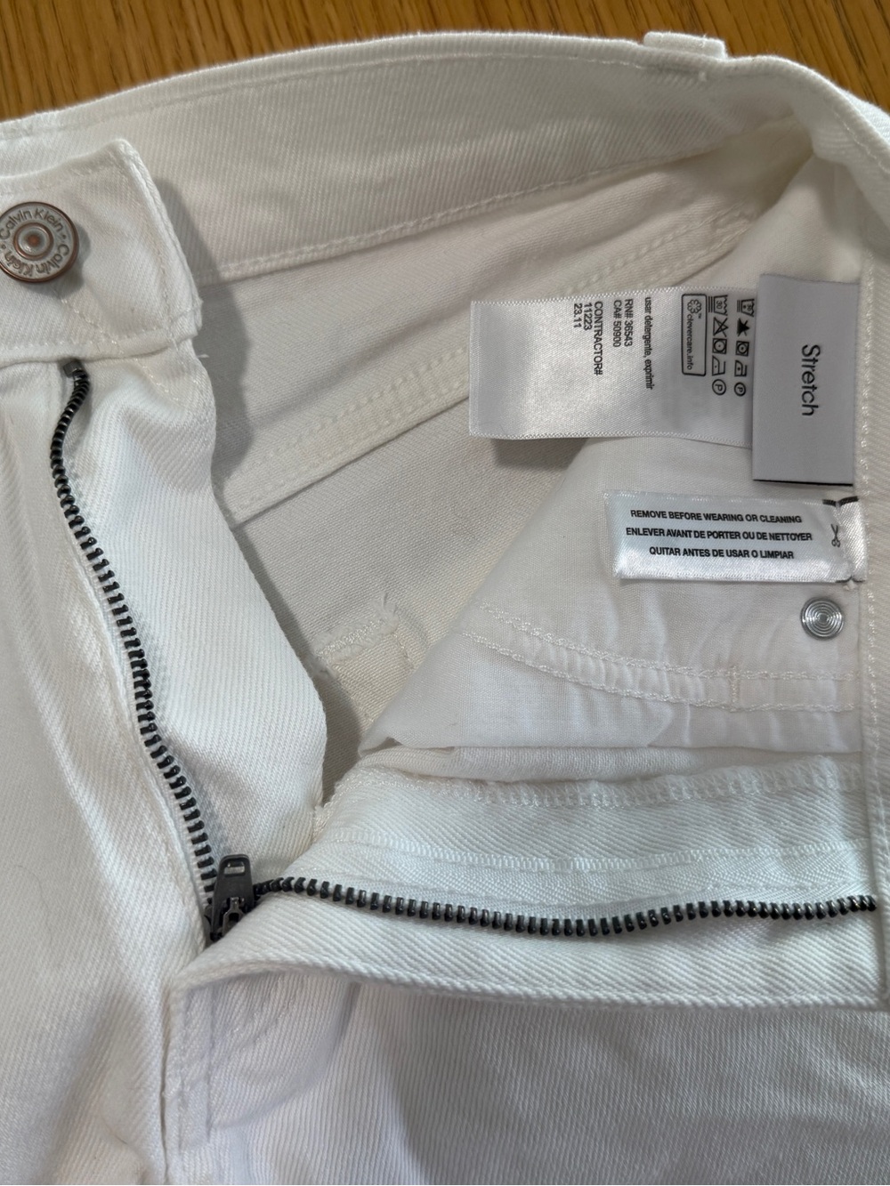 Calvin Klein High Rise Mini Short (stretch) - Picture 3 of 5